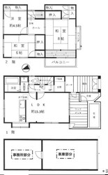 芦屋市東山町貸戸建の物件間取画像